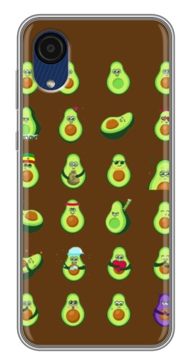 Чехол с печатью "Авокадики" для Samsung Galaxy A03 Core
