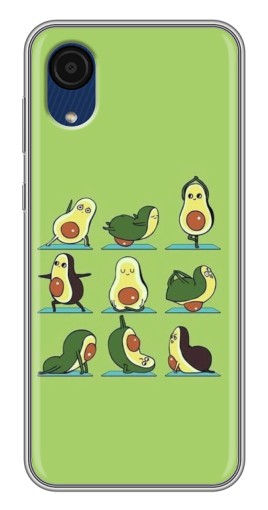 Чехол с печатью "Авокадо Йога" для Samsung Galaxy A03 Core