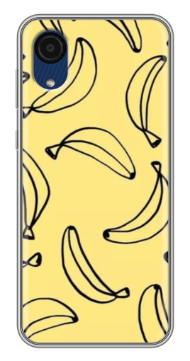 Чехол с принтом "Бананчики" для Samsung Galaxy A03 Core