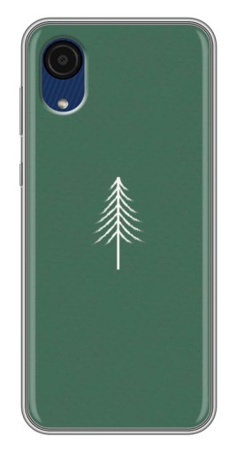 Чехол с принтом "Белая елка" для Samsung Galaxy A03 Core