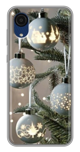 Чехол с картинкой "Белые шары " для Samsung Galaxy A03 Core