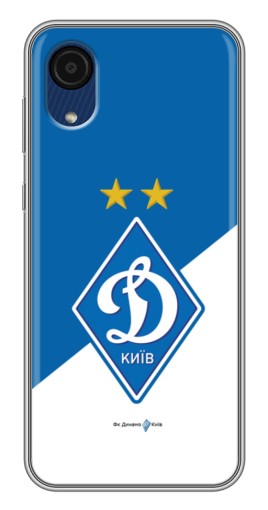 Чехол с принтом "Бело-синий Динамо" для Samsung Galaxy A03 Core