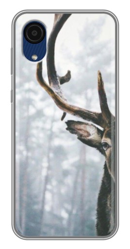 Силиконовый чехол с изображением "Большой олень" для Samsung Galaxy A03 Core