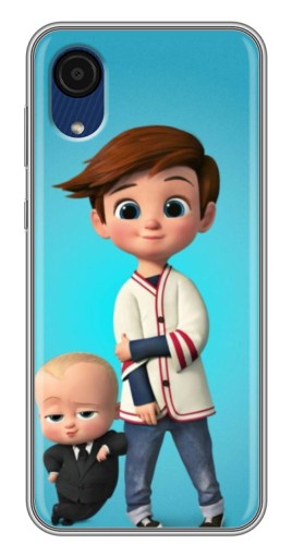 Чехол с картинкой "Boss and Boy" для Samsung Galaxy A03 Core