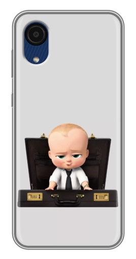 Чехол с картинкой "Босс с чемоданом" для Samsung Galaxy A03 Core