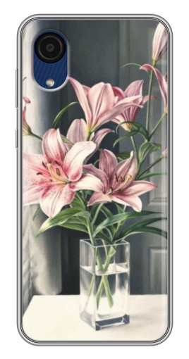 Чехол с печатью "Букет лилии" для Samsung Galaxy A03 Core
