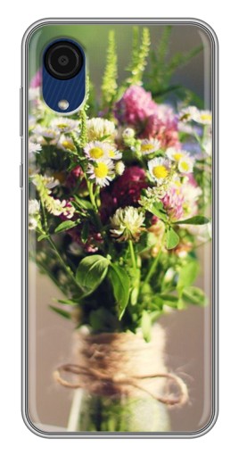 Чехол с печатью "Букет полевых цветов" для Samsung Galaxy A03 Core