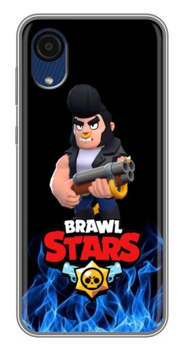Силиконовый чехол с изображением "Булл в огне" для Samsung Galaxy A03 Core