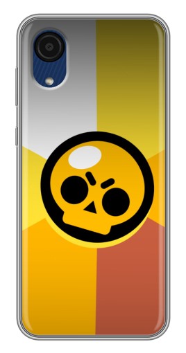 Чехол с печатью "Череп Бравл Старс" для Samsung Galaxy A03 Core