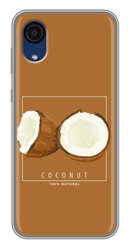 Силиконовый чехол с изображением "Coconut" для Samsung Galaxy A03 Core