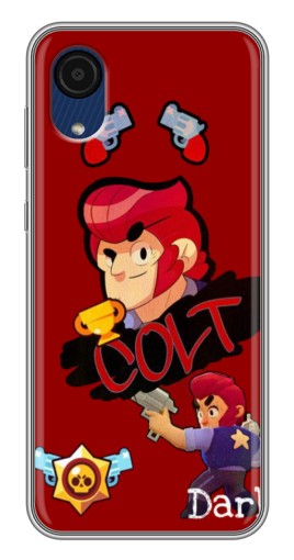 Силиконовый чехол с изображением "Dark Colt" для Samsung Galaxy A03 Core