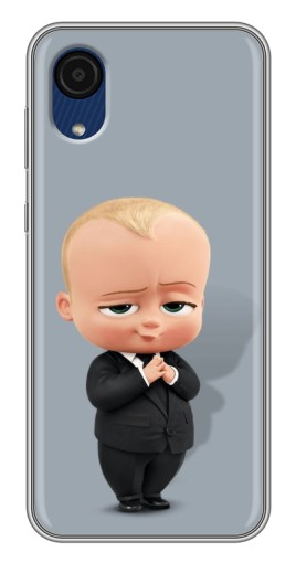 Чехол с картинкой "Деловой ребенок" для Samsung Galaxy A03 Core