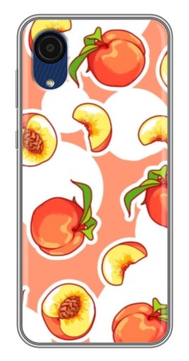 Чехол с печатью "Дольки персиков" для Samsung Galaxy A03 Core