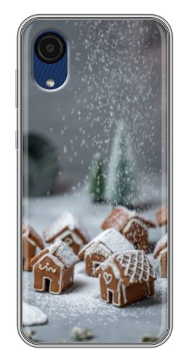Силиконовый чехол с изображением "Домики из пряников" для Samsung Galaxy A03 Core