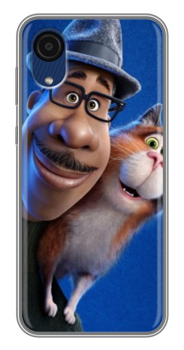 Чехол с печатью "Джо и кот" для Samsung Galaxy A03 Core