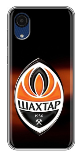 Силиконовый чехол с изображением "Эмблема Шахтера" для Samsung Galaxy A03 Core