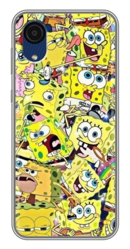 Чехол с принтом "Эмоции Спанч-Боба" для Samsung Galaxy A03 Core