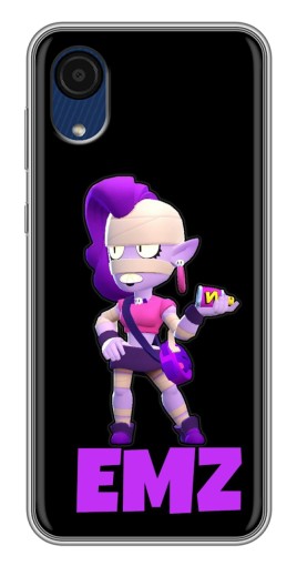 Чехол с принтом "EMZ на черном" для Samsung Galaxy A03 Core
