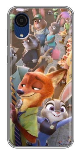 Чехол с печатью "Герои Зверополис" для Samsung Galaxy A03 Core