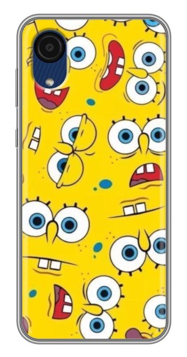 Чехол с печатью "Глаза Спанч-Боба" для Samsung Galaxy A03 Core