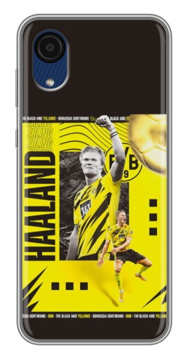 Чехол с картинкой "Golden Haaland" для Samsung Galaxy A03 Core