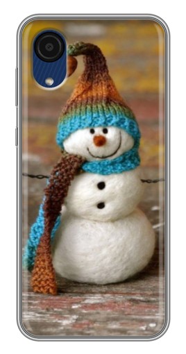 Чехол с принтом "Игрушечный снеговик" для Samsung Galaxy A03 Core