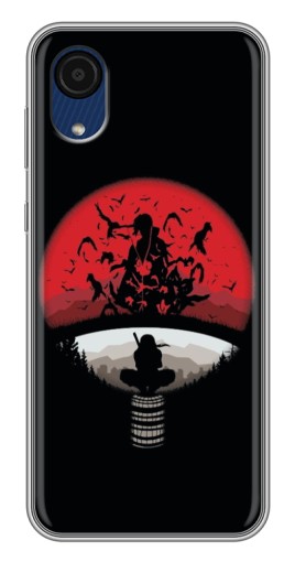 Чехол с картинкой "Итачи на черном" для Samsung Galaxy A03 Core