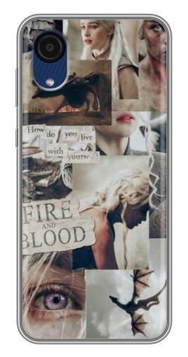 Чехол с принтом "Коллаж Дейнерис" для Samsung Galaxy A03 Core