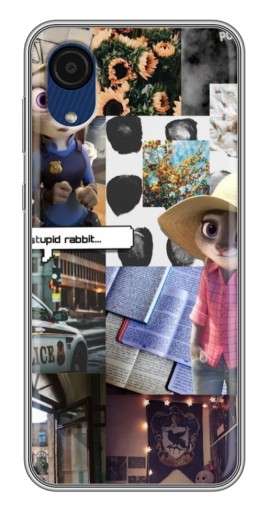 Силиконовый чехол с изображением "Коллаж Джуди" для Samsung Galaxy A03 Core