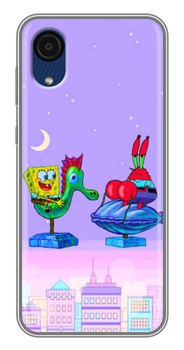 Чехол с печатью "Крабс и Спанч Боб" для Samsung Galaxy A03 Core