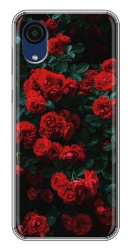 Чехол с картинкой "Красные розы" для Samsung Galaxy A03 Core