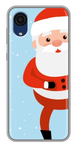 Чехол с картинкой "Крутой Дед Мороз" для Samsung Galaxy A03 Core