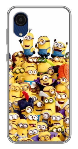 Чехол с картинкой "Куча миньонов" для Samsung Galaxy A03 Core