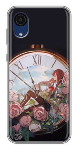 Силиконовый чехол с изображением "Курису  в часах" для Samsung Galaxy A03 Core