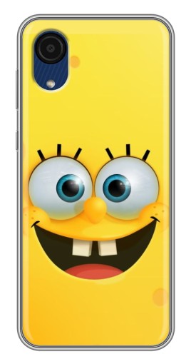 Чехол с печатью "Квадратный Губка Боб" для Samsung Galaxy A03 Core
