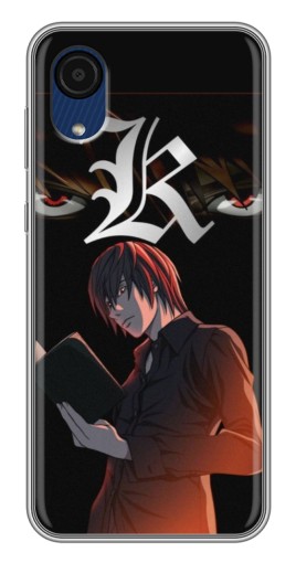 Чехол с картинкой "Лайт Ягами Death Note" для Samsung Galaxy A03 Core