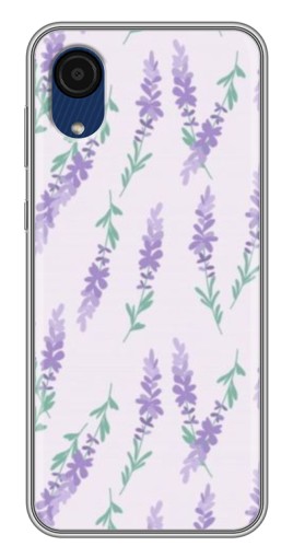Чехол с картинкой "Лавандовый фон " для Samsung Galaxy A03 Core