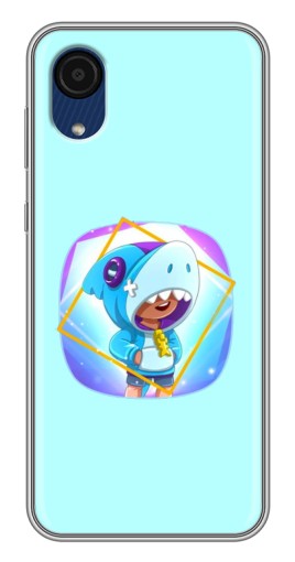 Силиконовый чехол с изображением "Леон Акула" для Samsung Galaxy A03 Core