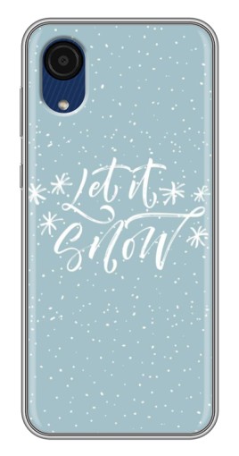 Чехол с печатью "Let it Snow" для Samsung Galaxy A03 Core
