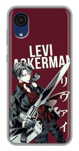 Силиконовый чехол с изображением "levi Ackerman" для Samsung Galaxy A03 Core