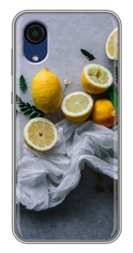 Силиконовый чехол с изображением "Лимонное настроение" для Samsung Galaxy A03 Core