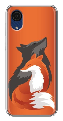 Силиконовый чехол с изображением "Лиса ART" для Samsung Galaxy A03 Core