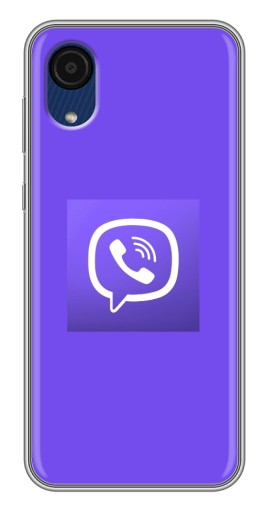 Чехол с принтом "Лого Viber" для Samsung Galaxy A03 Core
