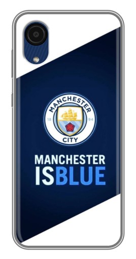 Чехол с печатью "Manchester is Blue" для Samsung Galaxy A03 Core