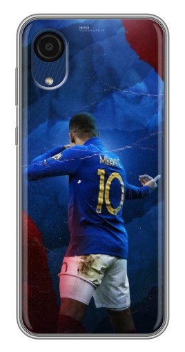 Силиконовый чехол с изображением "Мбаппе в Франции" для Samsung Galaxy A03 Core