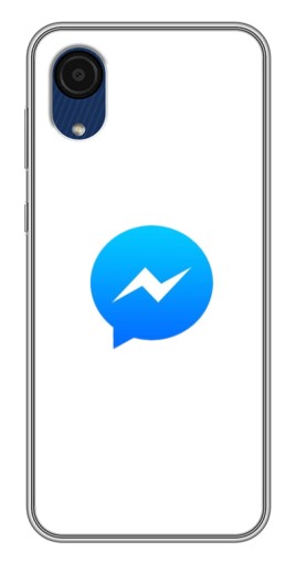 Чехол с печатью "messenger logo" для Samsung Galaxy A03 Core