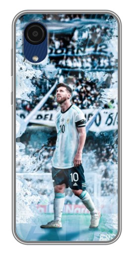 Силиконовый чехол с изображением "Месси в Аргентине" для Samsung Galaxy A03 Core