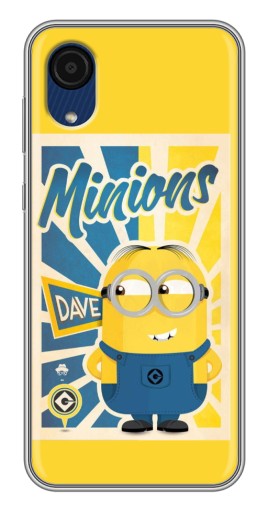 Силиконовый чехол с изображением "Minions" для Samsung Galaxy A03 Core