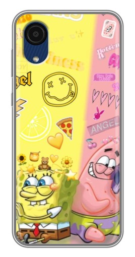 Чехол с картинкой "Модный разговор" для Samsung Galaxy A03 Core
