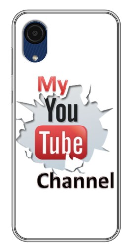 Чехол с картинкой "My YouTube" для Samsung Galaxy A03 Core